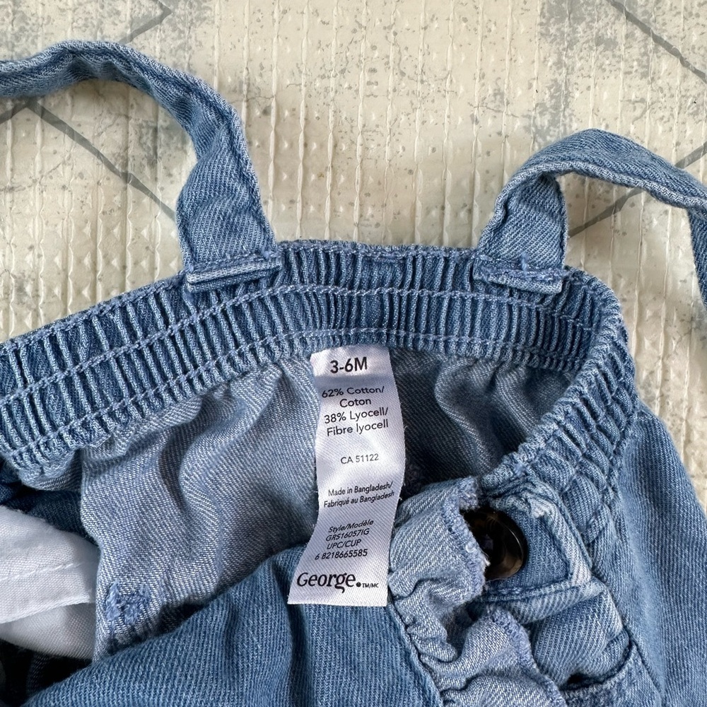 George Blue Denim Overalls - Picture 3 of 3